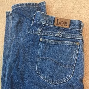 Vintage Lee acid wash mom jeans